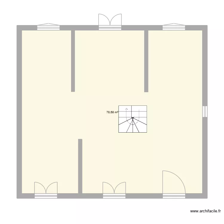 Baron v3. Plan de 1 Pièce et 79 m² Baron v3. Plan de 1 Pièce et 79 m²