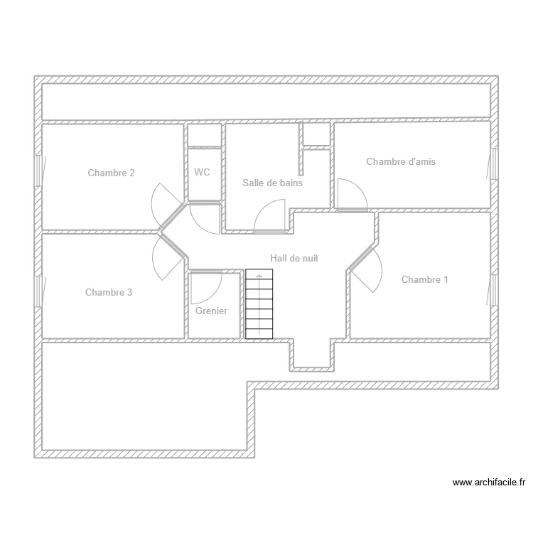 Sotteau étage. Plan de Sotteau étage. Plan de
