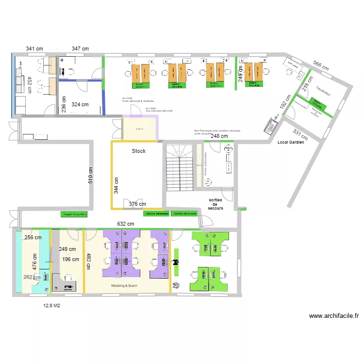 PROD EMBOUT VILLENEUVE LE ROI CUISINE . Plan de 