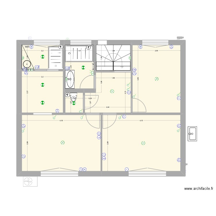 Roumanille FINAL LG. Plan de 15 pièces et 104 m2