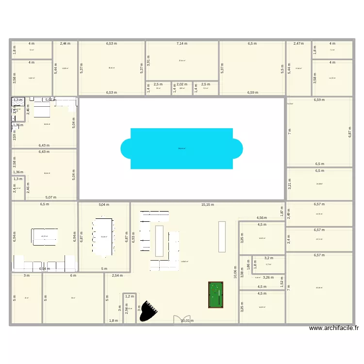 Patio. Plan de 31 et 903 m² Patio. Plan de 31 et 903 m²