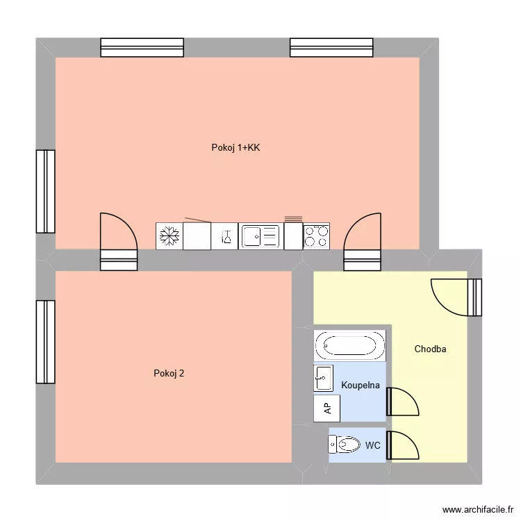 Hlavní třída 301, byt 6. Plan de 10 et 190 m² Hlavní třída 301, byt 6. Plan de 10 et 190 m²