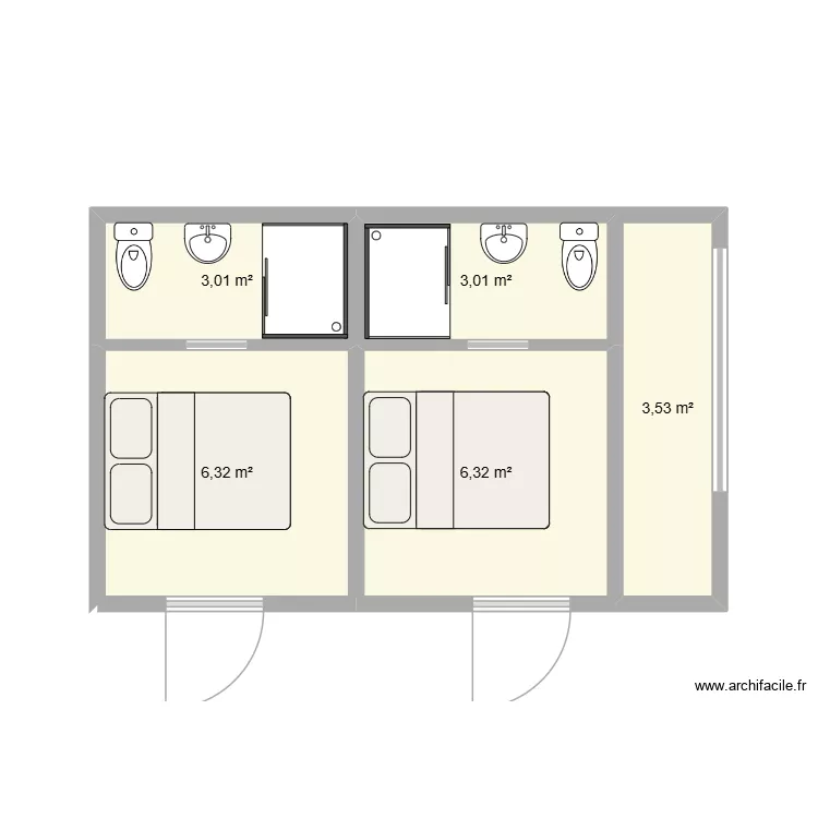 Annexe. Plan de 5 et 22 m² Annexe. Plan de 5 et 22 m²