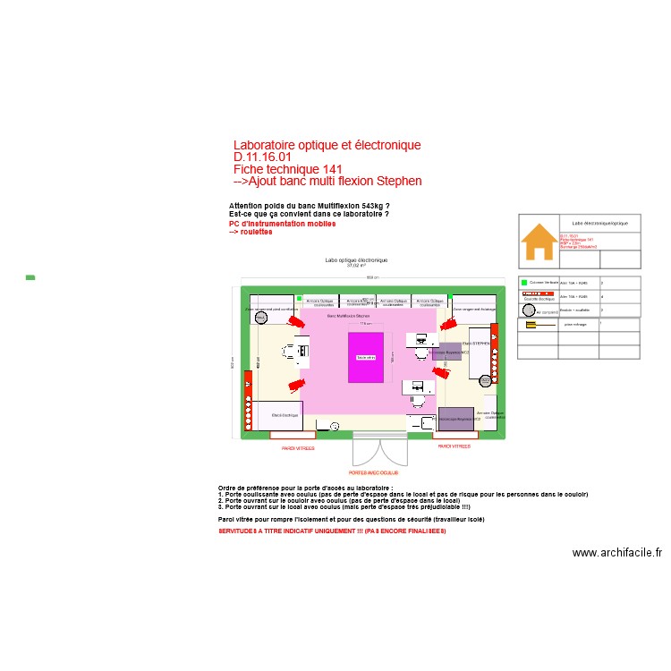 Fiche141-labo électronique optique V6. Plan de 0 pièce et 0 m2
