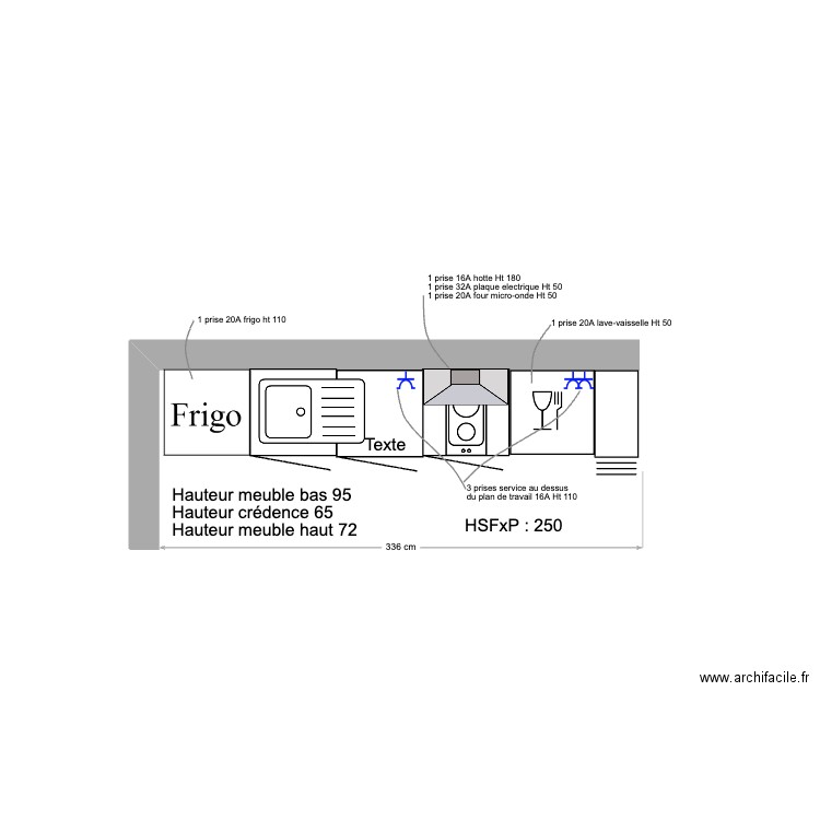 Cuisine RDC T3. Plan de 0 pièce et 0 m2