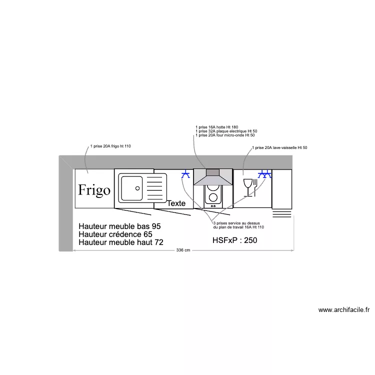 Cuisine RDC T3. Plan de Cuisine RDC T3. Plan de