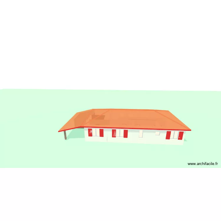 Maison Orthez v5. Plan de 4  et 121 m²