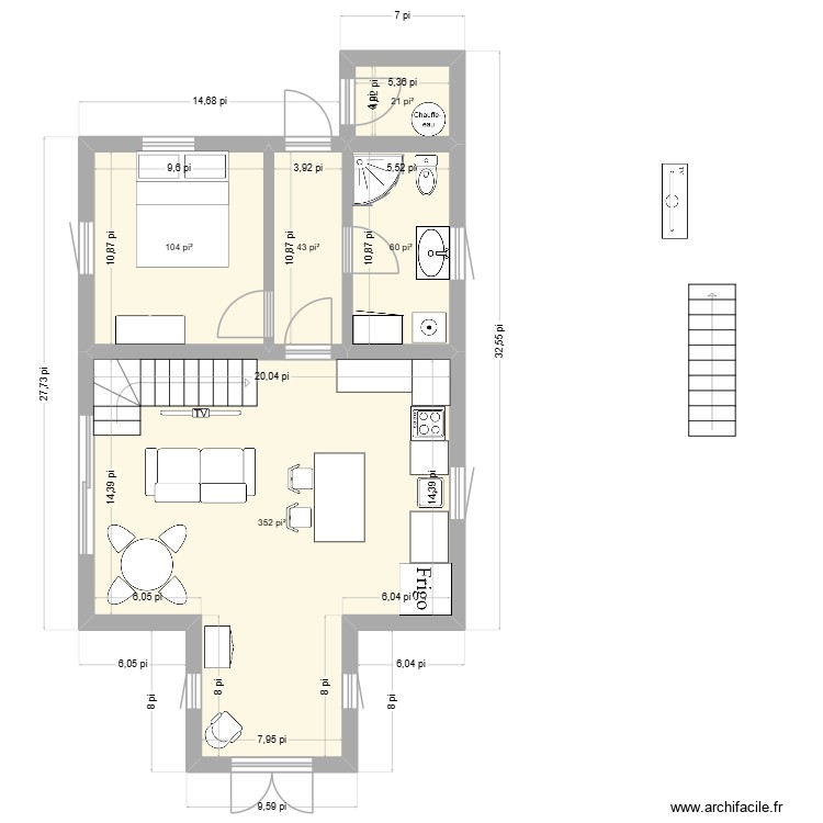 chalet. Plan de 0 pièce et 0 m2 chalet. Plan de 0 pièce et 0 m2