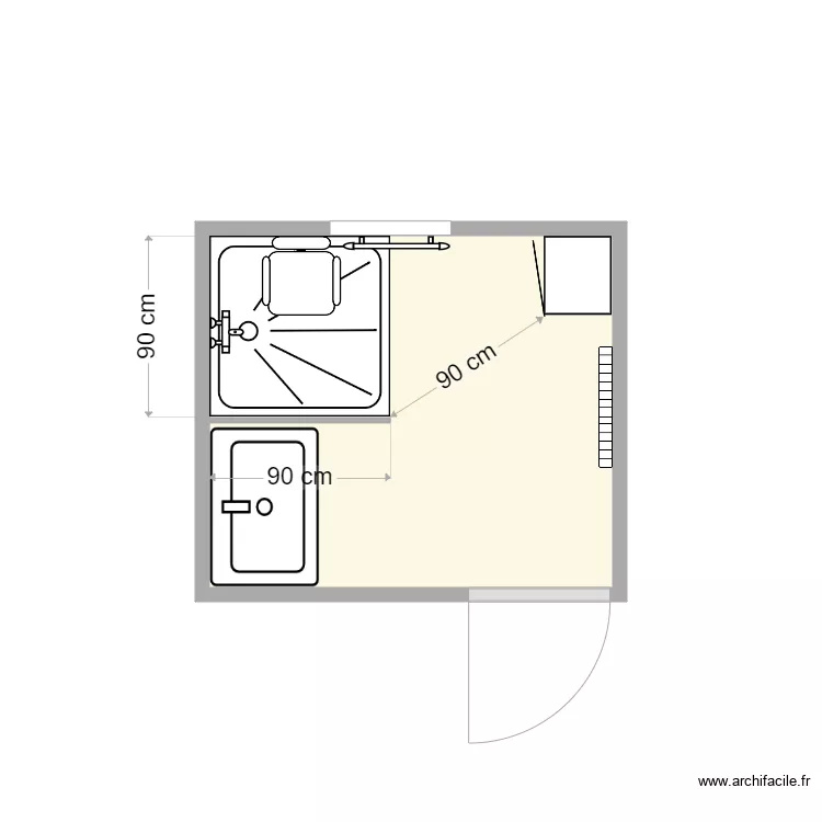 foustoul apr&egrave;s travaux. Plan de 