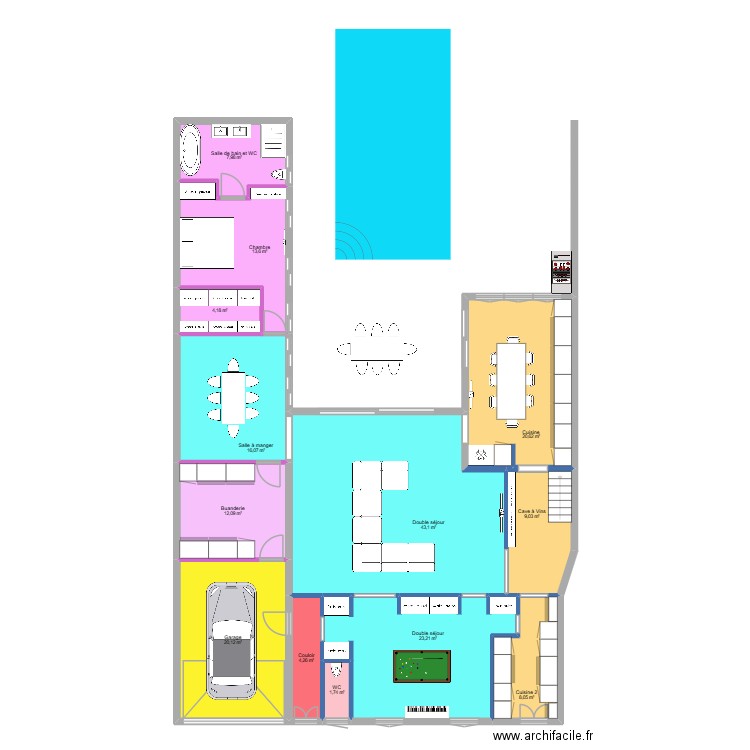 CHATEAUBRIAND PRO V8 RDC. Plan de 13 pièces et 184 m2