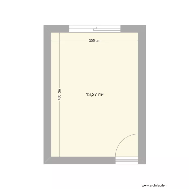 CHAMBRE. Plan de 1 et 13 m² CHAMBRE. Plan de 1 et 13 m²