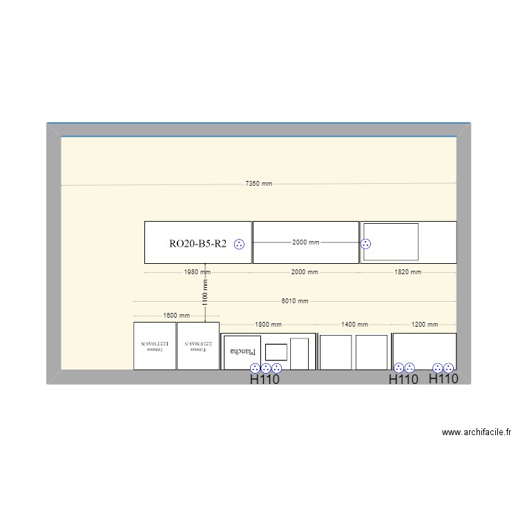 Chez Tutu. Plan de 1 pièce et 32 m2