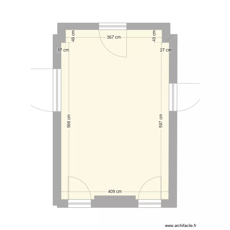 GCom Hall entr&eacute;e 1. Plan de 