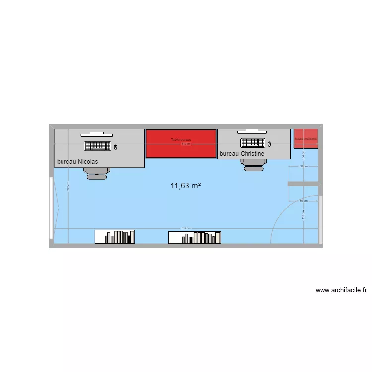 Bureau. Plan de Bureau. Plan de