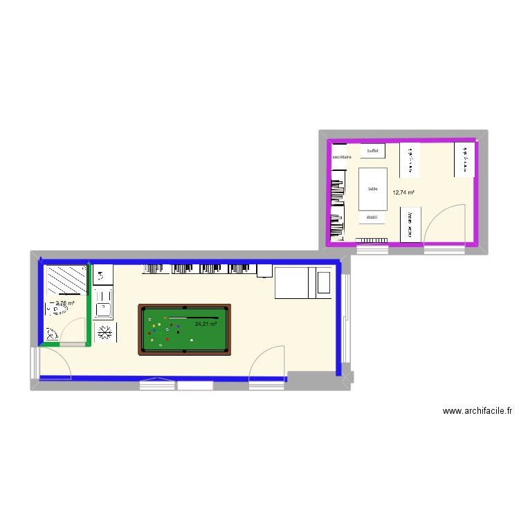 Gite atelier. Plan de 0 pièce et 0 m2