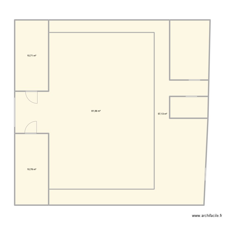 labo 1. Plan de 4 pièces et 160 m2