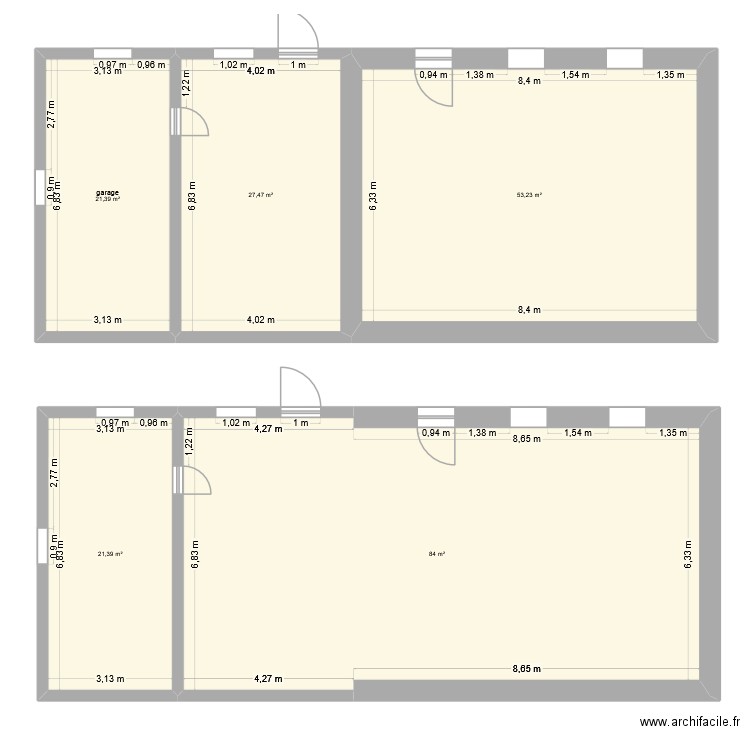 Maison St Eutrope. Plan de 5 pièces et 207 m2