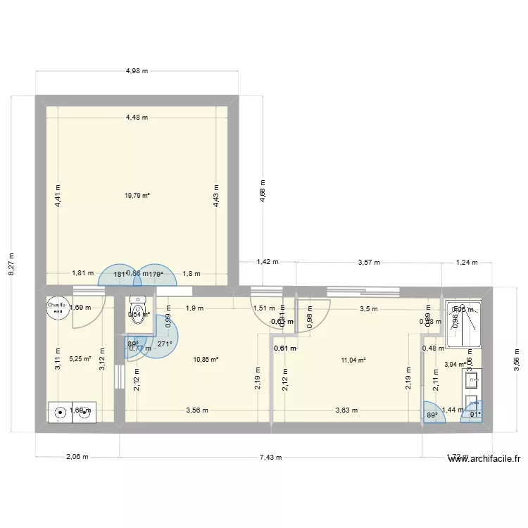 Nathan extension. Plan de 6 pièces et 52 m² Nathan extension. Plan de 6 pièces et 52 m²