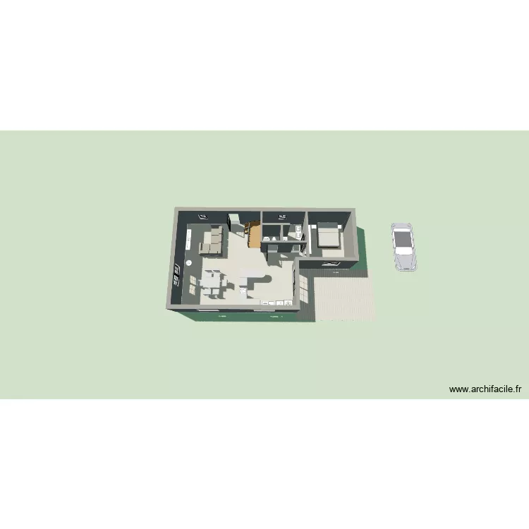 sb v2. Plan de 4 Pièces et 71 m²