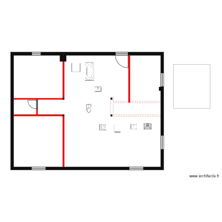 maxime G. Plan de 1 pièce et 114 m2