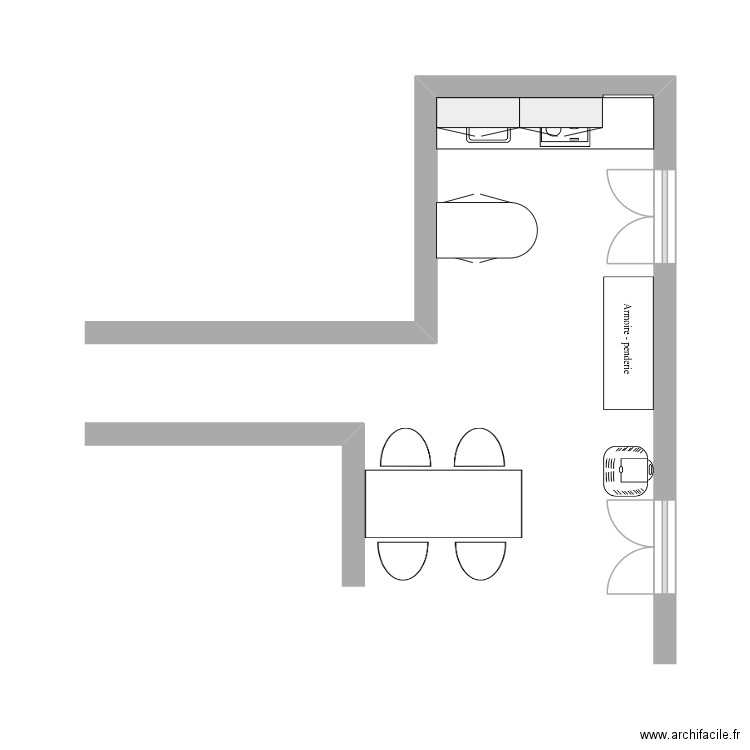 cuisine rdc 2. Plan de 0 pièce et 0 m2