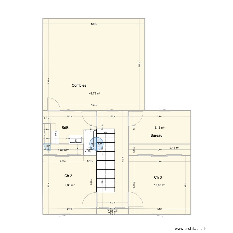 maison Florian 1er FUTUR-SDB. Plan de 7 pièces et 73 m2
