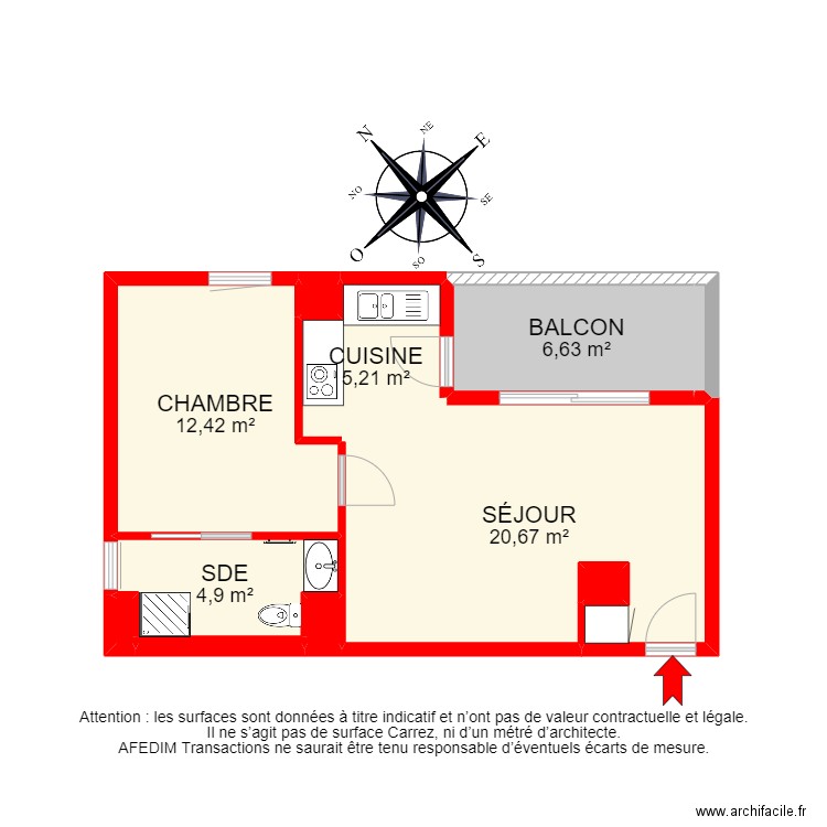 BI 20448 - . Plan de 12 pièces et 60 m2