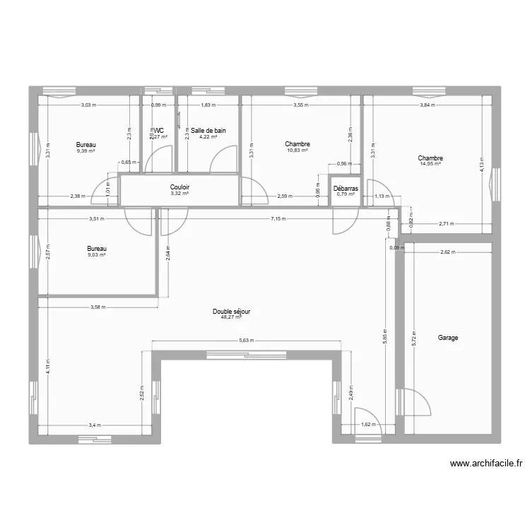 Plan Léo et Alex cotations. Plan de 10 et 118 m² Plan Léo et Alex cotations. Plan de 10 et 118 m²