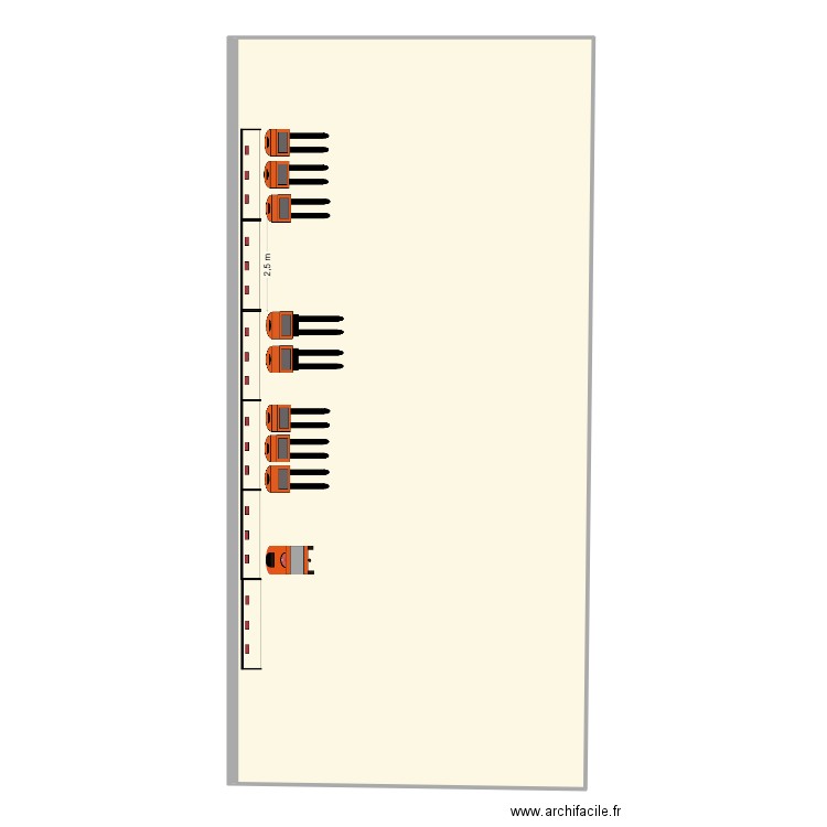 ID BSE. Plan de 1 pièce et 185 m2