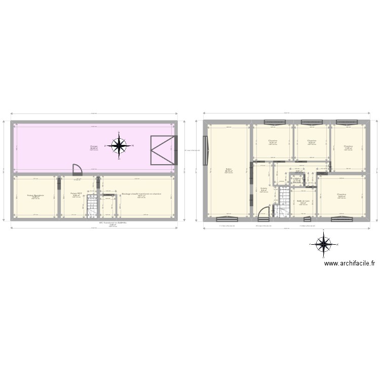 ML24007666 JABAL. Plan de 16 pièces et 202 m2