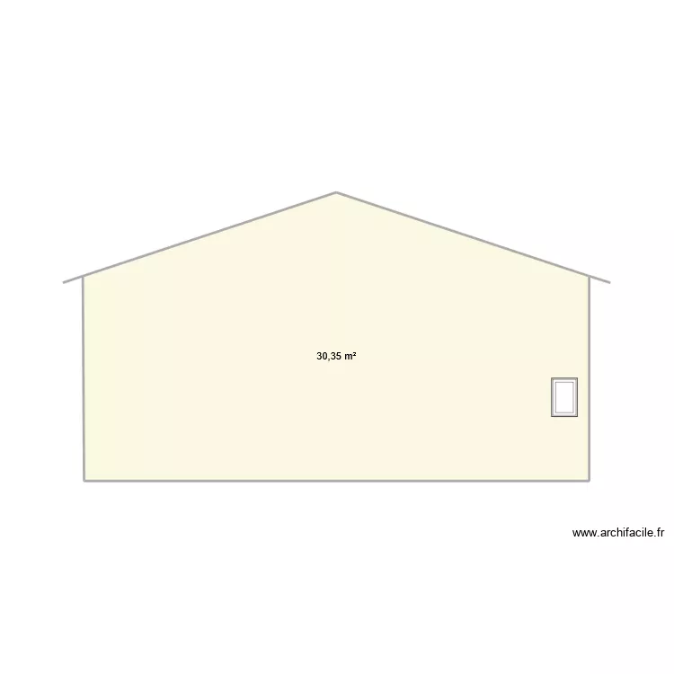 P/AF. Plan de 1  et 30 m²