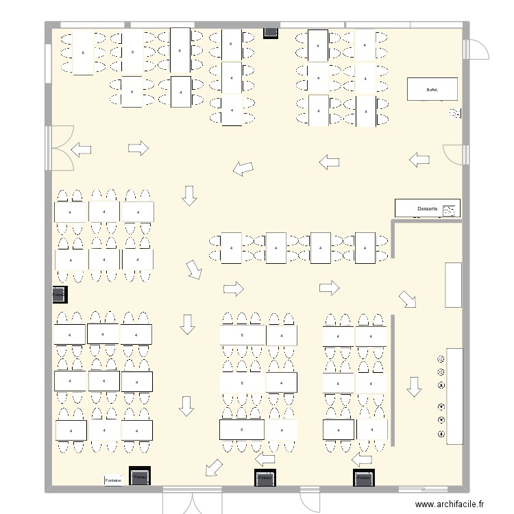 'Cantine vinci. Plan de 0 pièce et 0 m2