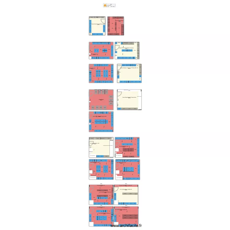 Soins Critiques R&Eacute;A CHIR. Plan de 17  et 571 m²