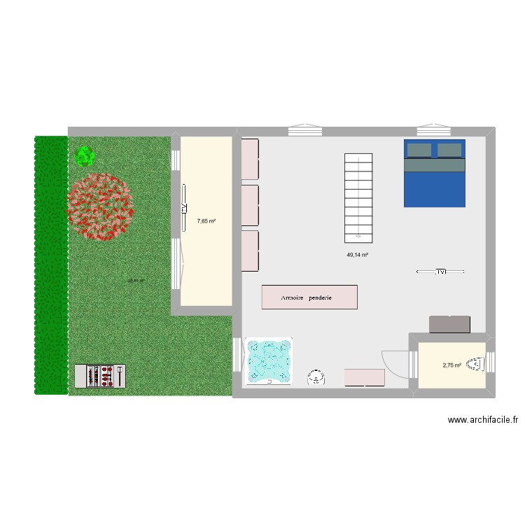 mon appartETAGE2. Plan de 0 pièce et 0 m2