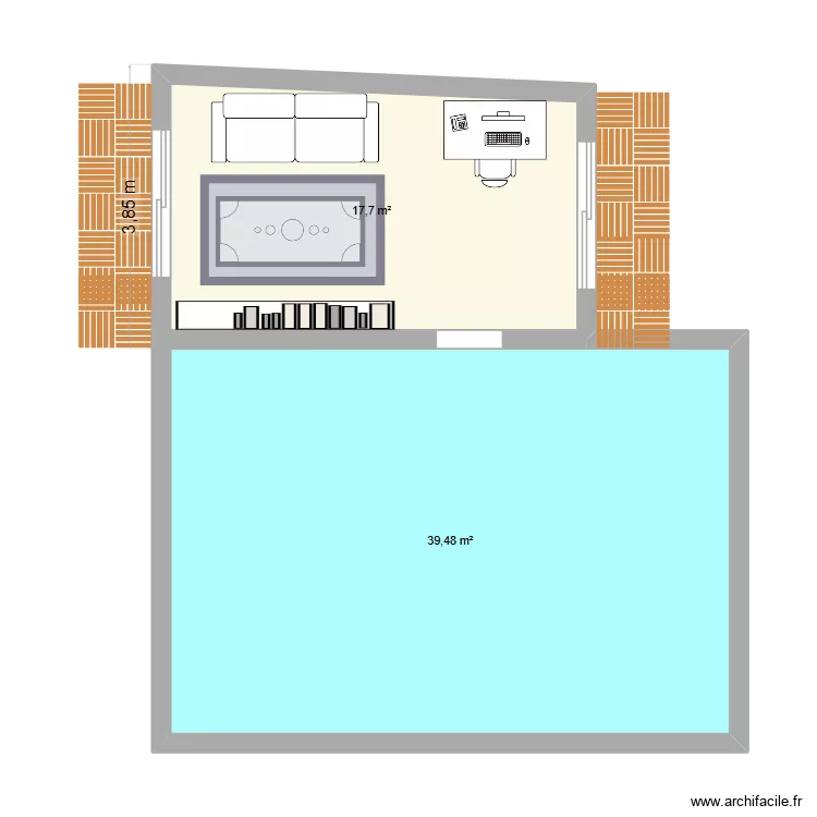 Projet Bureau. Plan de 2 et 57 m² Projet Bureau. Plan de 2 et 57 m²
