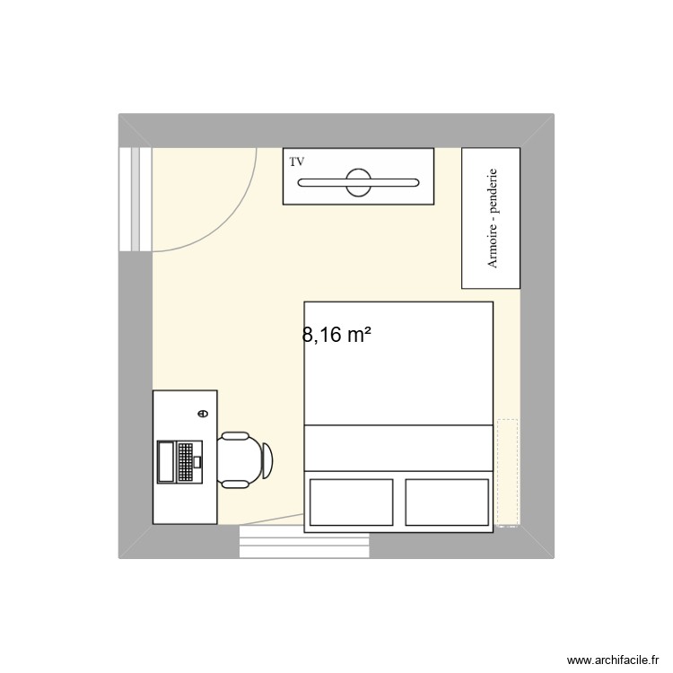 chambre. Plan de 0 pièce et 0 m2 chambre. Plan de 0 pièce et 0 m2