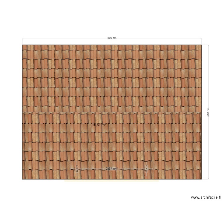 A Construire. Plan de 2 pièces et 19 m2