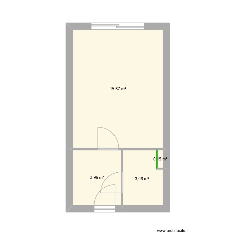Pornichet existant. Plan de 0 pièce et 0 m2