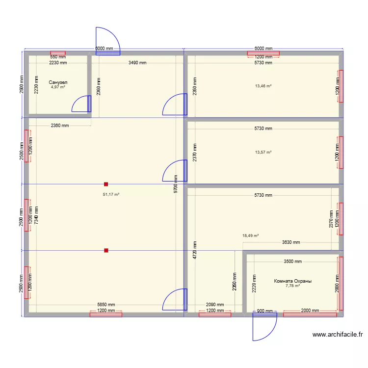 Купавна. Plan de 