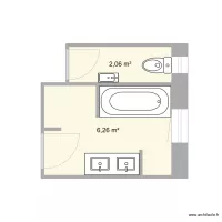 Salle de bains actuelle - La Roche