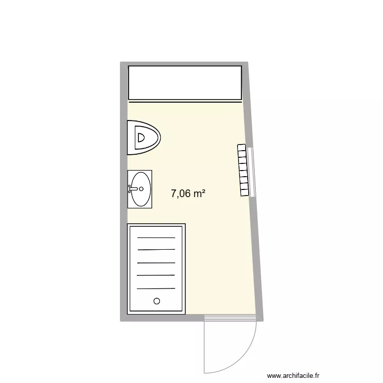DENAMUR. Plan de 1  et 7 m²