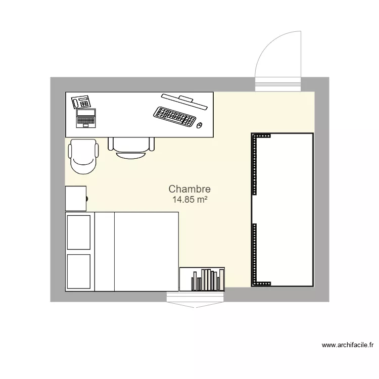 chambre . Plan de 