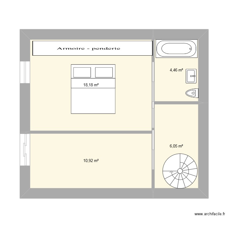 .MAISON CIOTAT BAS. Plan de 4 pièces et 40 m2
