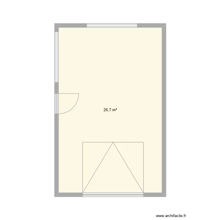 GARAGE. Plan de 1 pièce et 27 m² GARAGE. Plan de 1 pièce et 27 m²