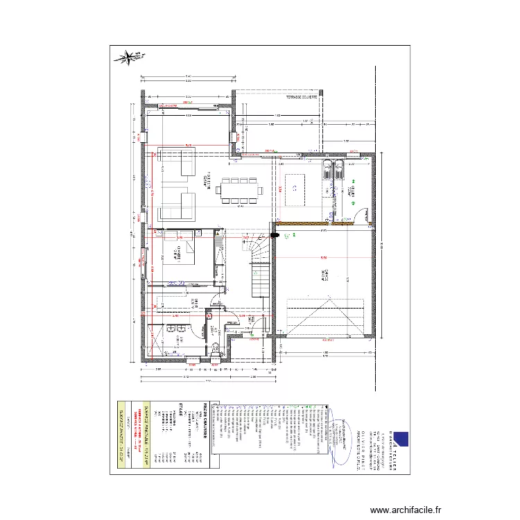 villa sorbier. Plan de 