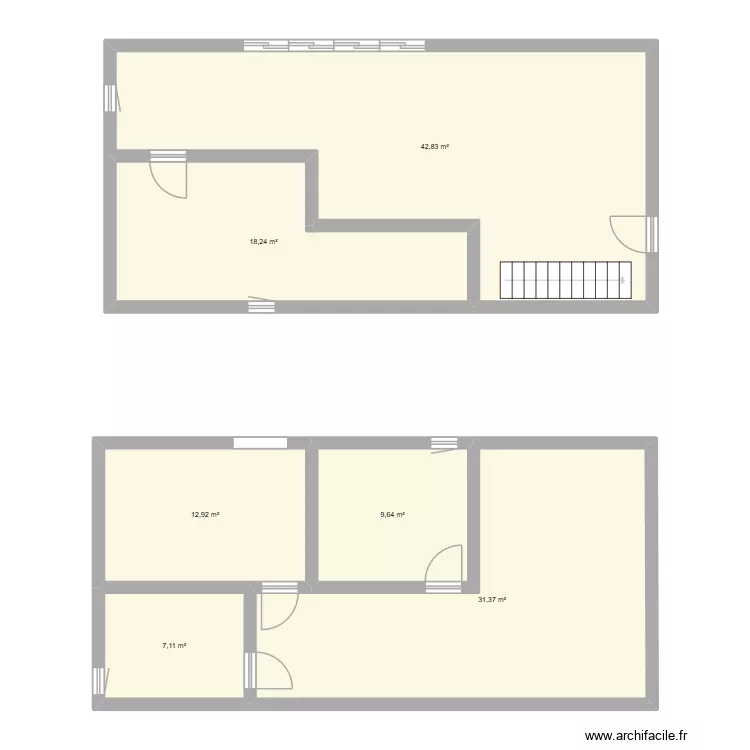 CR7. Plan de 6 et 122 m² CR7. Plan de 6 et 122 m²