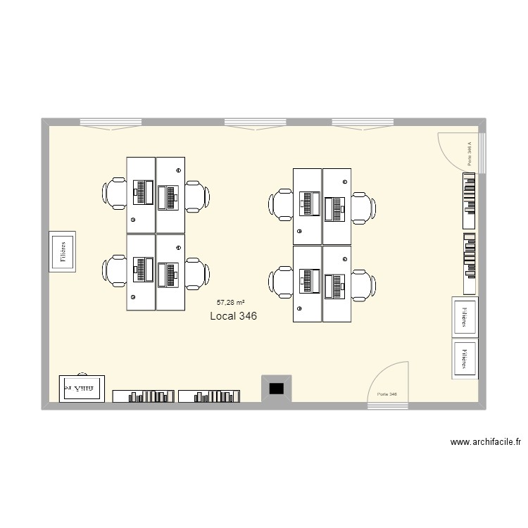 LOcal 346 . Plan de 0 pièce et 0 m2