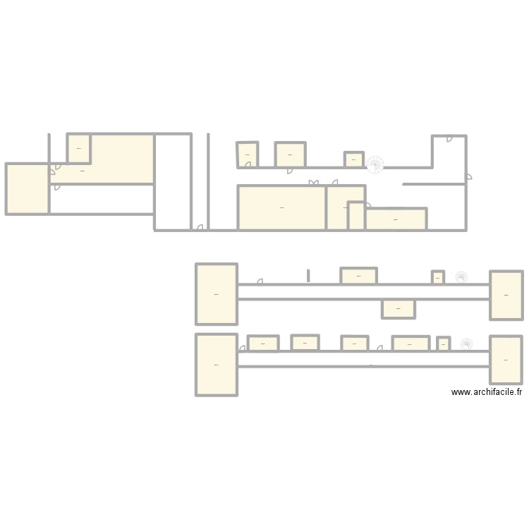 plan des salles ACB. Plan de 20 pièces et 622 m2