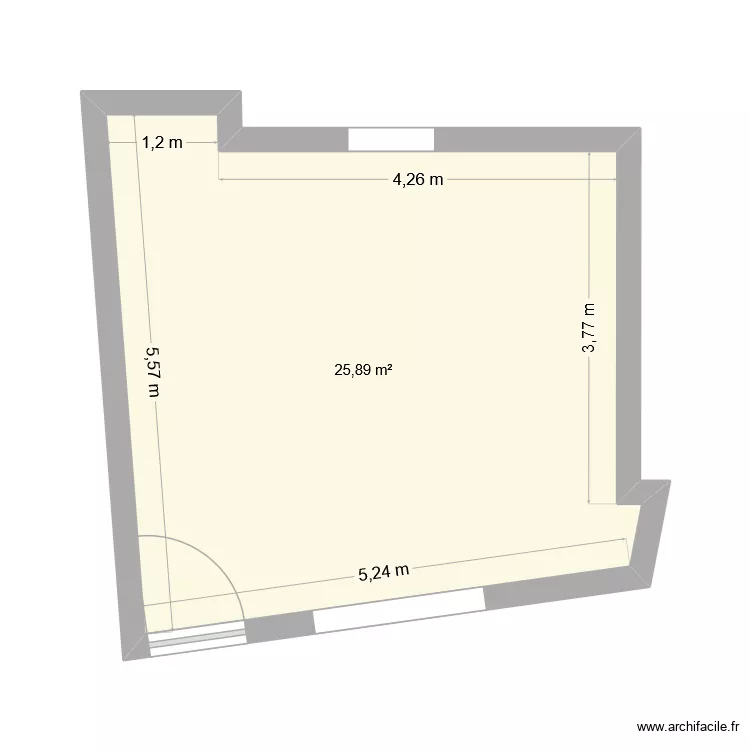 nos saveurs paysannes sauvegarde. Plan de 1 Pièce et 26 m²