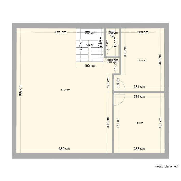 46 projet. Plan de 9 pièces et 285 m2